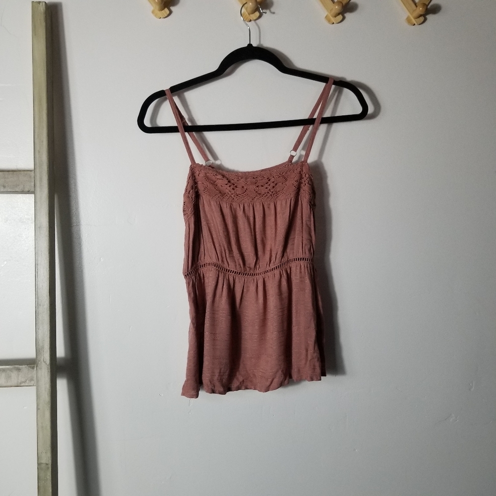 EYESHADOW WOMEN'S MAUVE PINK CAMI SIZE SMALL
